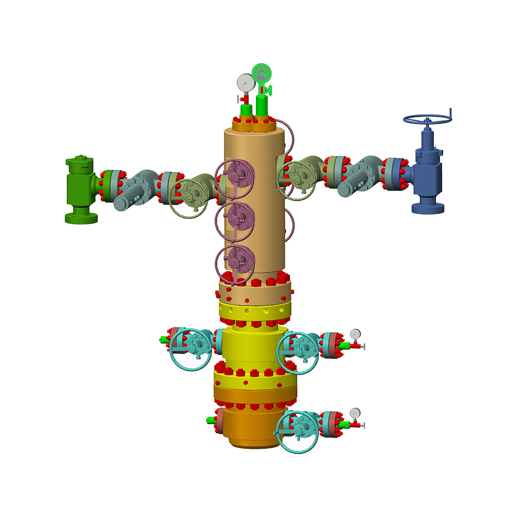 듀얼 튜빙용 X-mas 트리